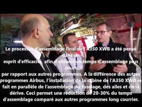 Pierre Moscovici – Commissaire européen chargé des affaires économiques, visite de la chaine d’assemblage de l’A350