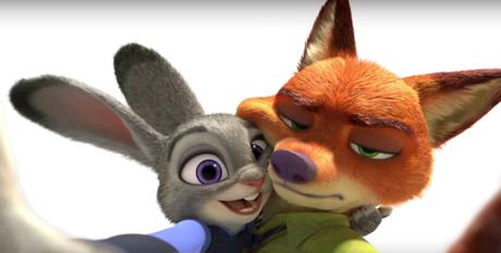 Personnages Zootopia message disney