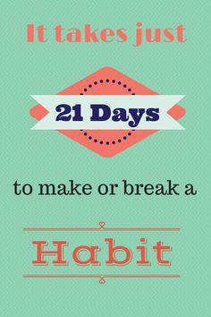 21 days habits