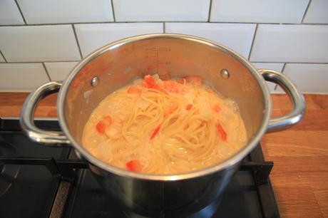 Recette de one pot pasta saumon lait de coco