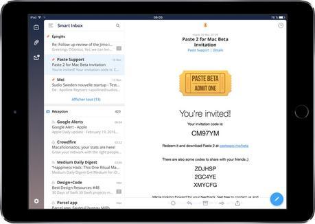 Le client email Spark de Readdle  arrive sur iPad Pro