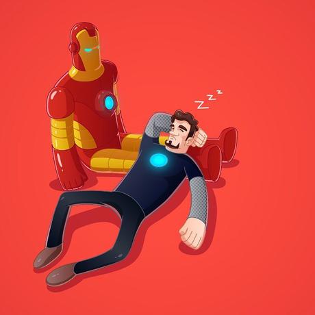 Nos super-héros préférés dans leur sommeil !