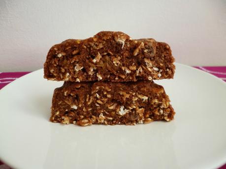 fleur crue pomme chocolat muesli au son d'avoine et au psyllium (diététique, protéinée, sans oeuf ni beurre, riche en fibres) P1280370