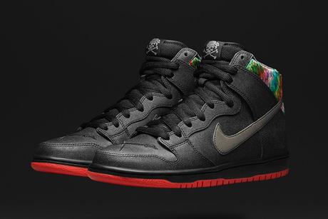 nike sb dunk high femme or