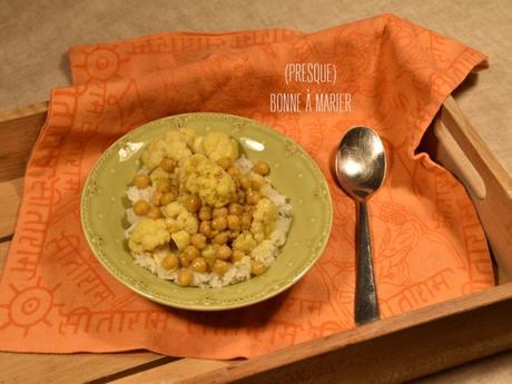 Gobi chana masala {chou-fleur et pois chiches à l’indienne} Gobi chana masala {chou-fleur et pois chiches à l’indienne}