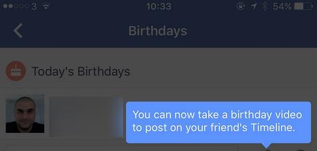 Vous pouvez maintenant souhaiter joyeux anniversaire sur Facebook avec une vidéo
