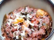 Risotto violet, algues moules