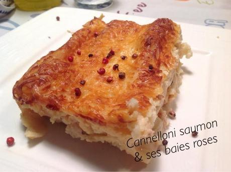 Cannelloni saumon et ses baies roses