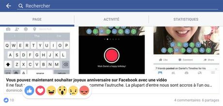 Facebook propose maintenant des « réactions » pour accompagner son traditionnel bouton « J’aime »