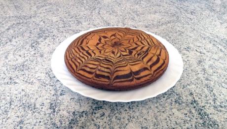Zebra cake vanille-chocolat (Gâteau zébré / tigré)