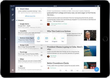 Le client email Spark de Readdle arrive sur iPad Pro Le client email Spark de Readdle arrive sur iPad Pro