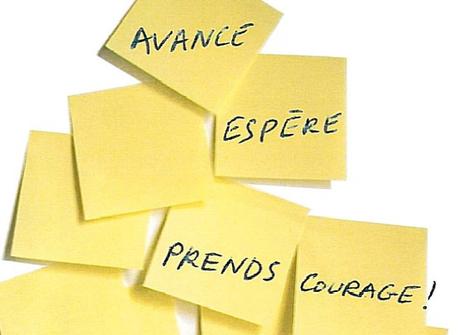 courage espoir avance 