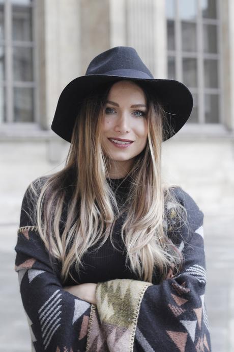 chapeau feutrine fedora noir