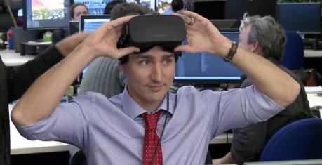 Voyez Justin Trudeau essayer l’Oculus Rift chez Ubisoft Montréal