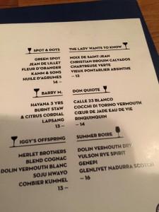 Cocktails Little Red Door Paris.