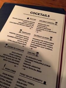 Cocktails Little Red Door Paris