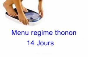 menu regime thonon