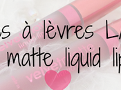 rouges lèvres Splash "velvet matte liquid lipstick"