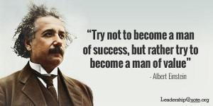 Le succès d'Albert Einstein
