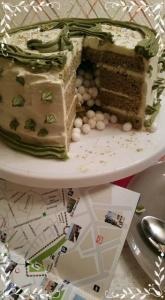 Cake surprise au chocolat blanc