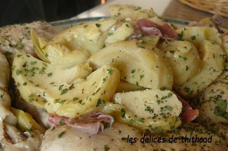 poulet aux artichauts