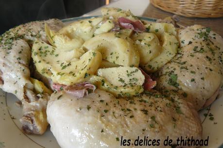 poulet aux artichauts