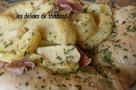 poulet aux artichauts