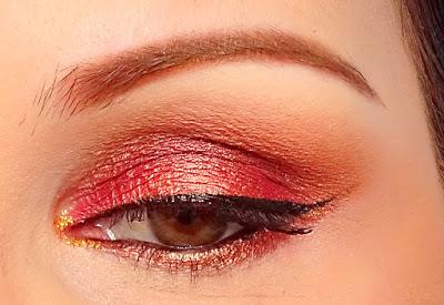 Cuivré ardent pour le Monday Shadow Challenge