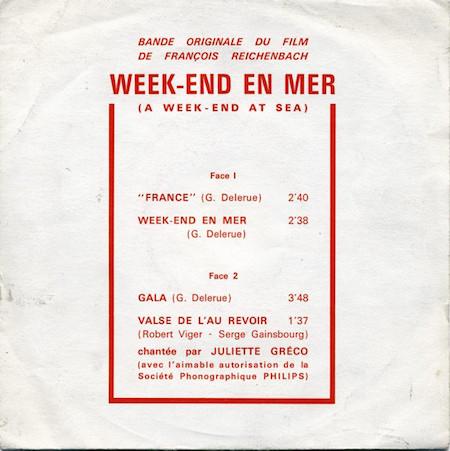 Juliette Gréco-Valse De L'au Revoir-1962