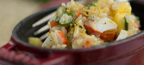 Salade de riz à la goberge