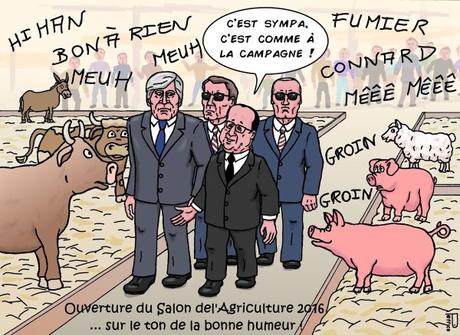 un Salon de l'Agriculture très agité pour François Hollande et Stéphane Le Foll