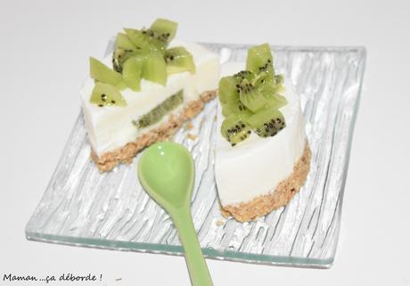 Mini cheesecake coeur de kiwi