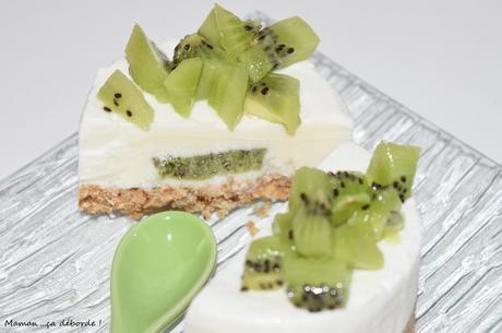 Mini cheesecake coeur de kiwi