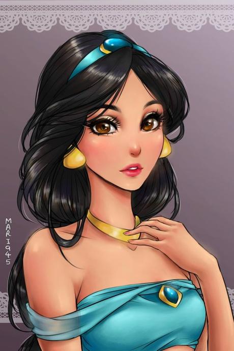 Les princesses Disney dessinées en version Manga