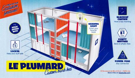 Le Plumard lit auberge de jeunesse