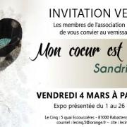 Exposition « Mon coeur est en dentelle »  Sandrine Ginisty  Le Cinq | Rabastens
