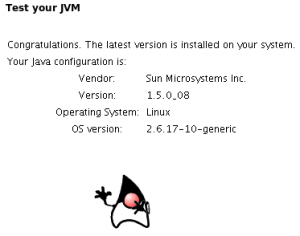 Dernière version de la machine virtuelle JAVA 1.5 et son plugin Firefox – Ubuntu 6.10 Edgy Eft
