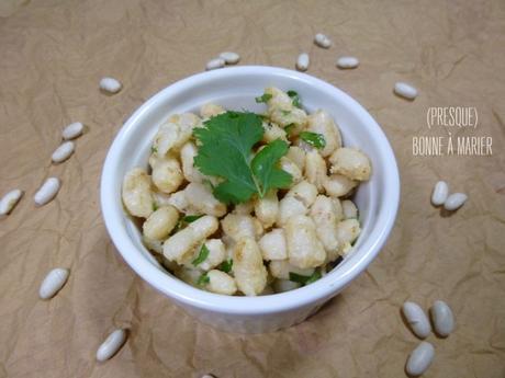 Haricots lingots blancs au sésame et cumin Haricots lingots blancs au sésame et cumin