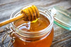 Honey drip in jar