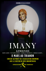 8 mars : Imany en concert au Trianon contre l'endométriose