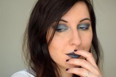 makeup blue lips maquillage bleu vif