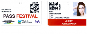 Badge QR code festival Gérardmer