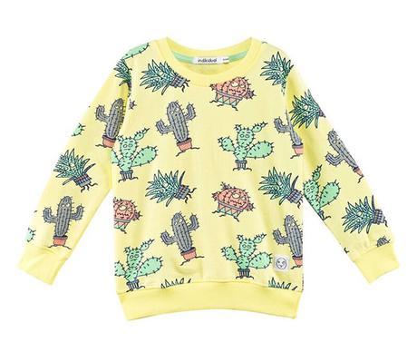 Indikidual Yellow Cactus Print Sweatshirt