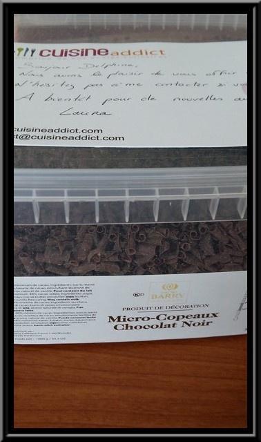 Mon partenaire Cuisineaddict Copeaux de Chocolat Noir.