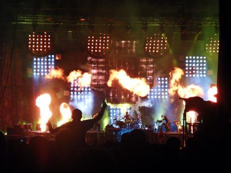 Le concert événement de Rammstein aux Vieilles Charrues c'était sur la scène Glenmor le 18 juillet 2013. (photo : Léa Fochesato)