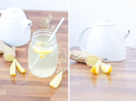 Infusion détox citron gingembre et miel
