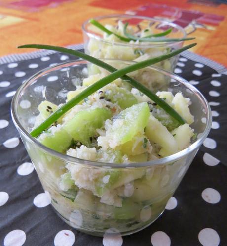 Salade de crabe au kiwi