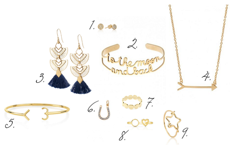 idées cadeaux sélection shopping bijoux dorés