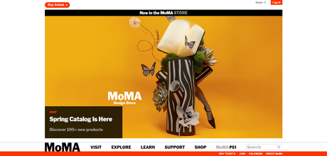 Page d'accueil du MoMA