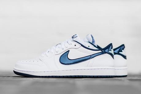 Air Jordan 1 Retro Low OG “White/Midnight Navy” (Detailed Pics & Release Info)